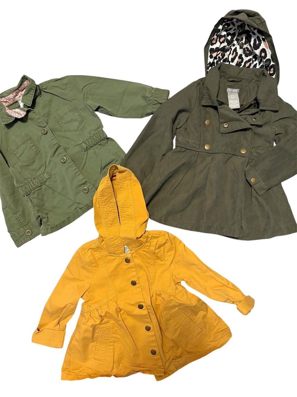 Girls' Yellow Hooded Jacket - Lightweight Hooded Coat